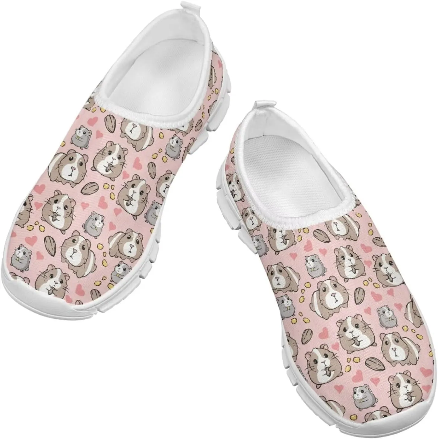 School Shoes for Girls Breathable Mesh Running Sneakers Comfortable Slip on Athletic Tennis Shoe
