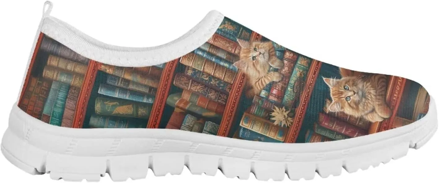 School Shoes for Girls Breathable Mesh Running Sneakers Comfortable Slip on Athletic Tennis Shoe