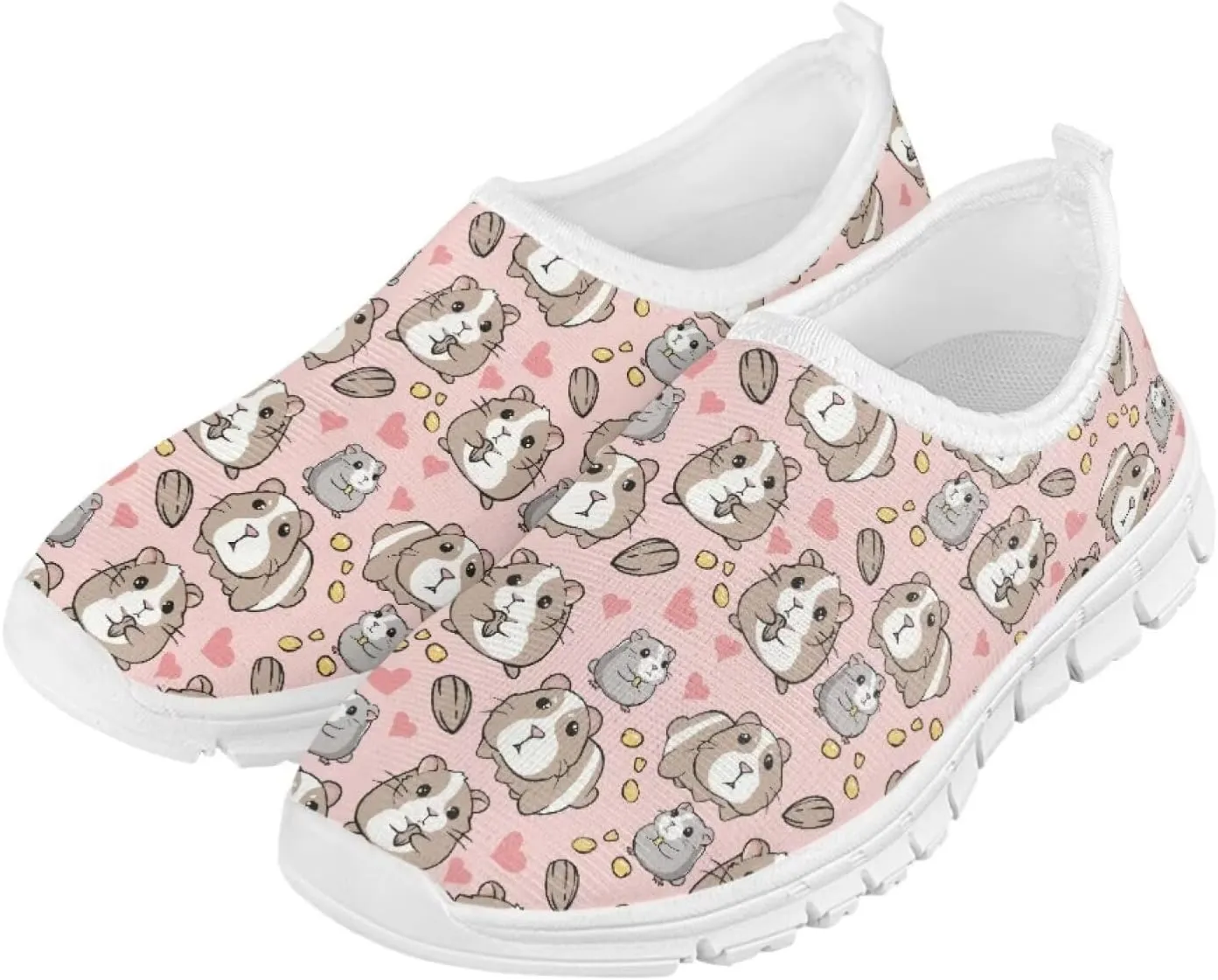 School Shoes for Girls Breathable Mesh Running Sneakers Comfortable Slip on Athletic Tennis Shoe
