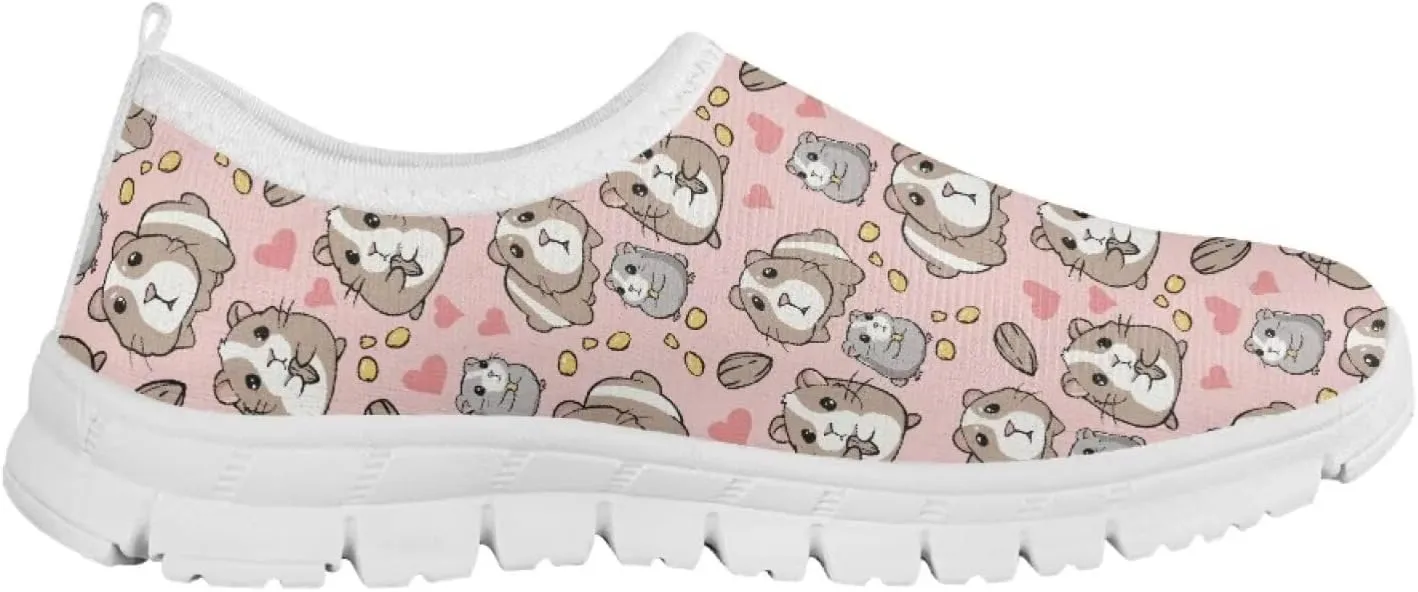 School Shoes for Girls Breathable Mesh Running Sneakers Comfortable Slip on Athletic Tennis Shoe