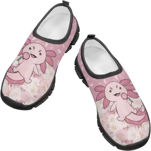 School Shoes for Girls Cute Animal Print Breathable Mesh Running Sneakers Lightweight Slip on Tennis Shoe