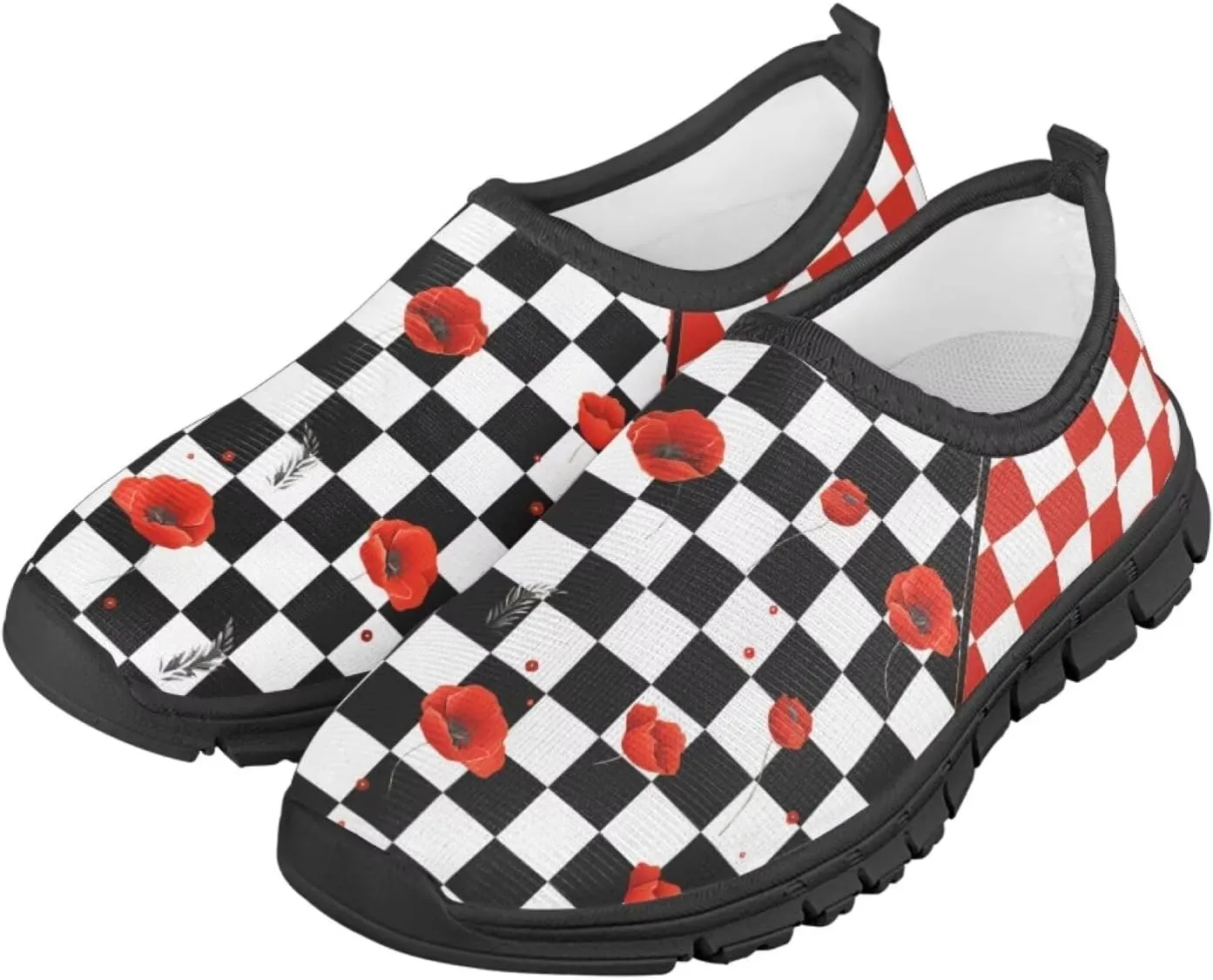 School Sneakers for Girls Boys Breathable Mesh Tennis Shoes Lightweight Slip on Running Walking Shoe