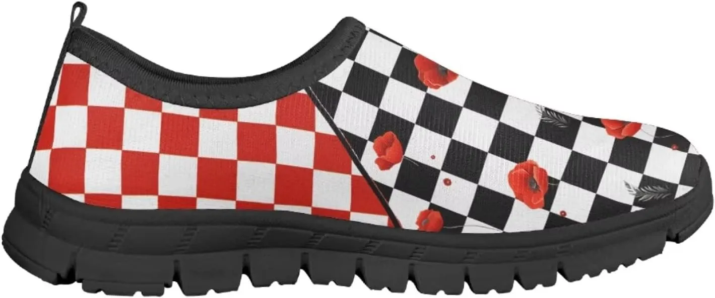 School Sneakers for Girls Boys Breathable Mesh Tennis Shoes Lightweight Slip on Running Walking Shoe