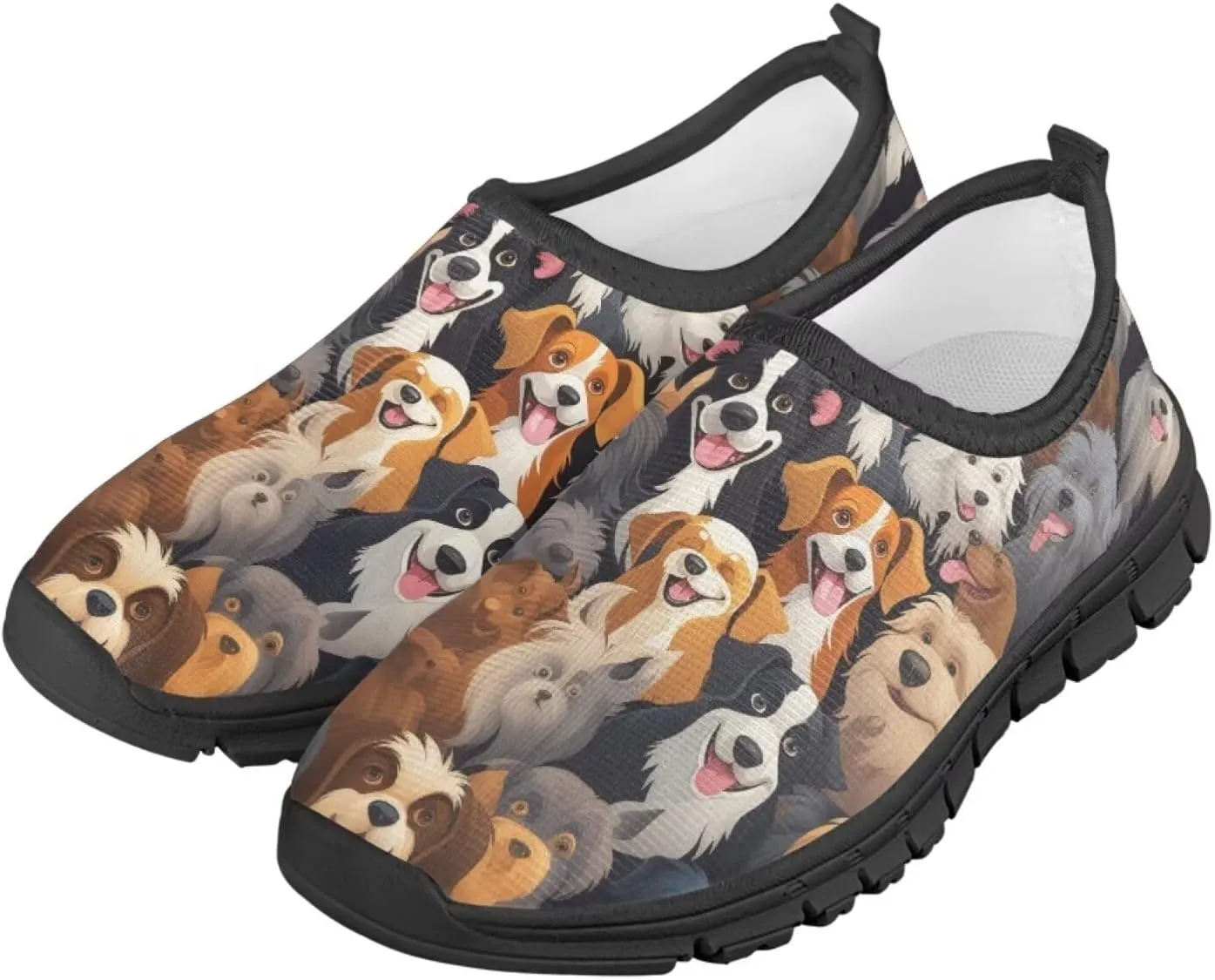 School Sneakers for Girls Boys Breathable Mesh Tennis Shoes Lightweight Slip on Running Walking Shoe