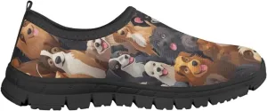School Sneakers for Girls Boys Breathable Mesh Tennis Shoes Lightweight Slip on Running Walking Shoe