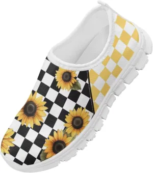 School Sneakers for Girls Boys Slip on Walking Shoes Breathable Lightweight Running Tennis Shoe