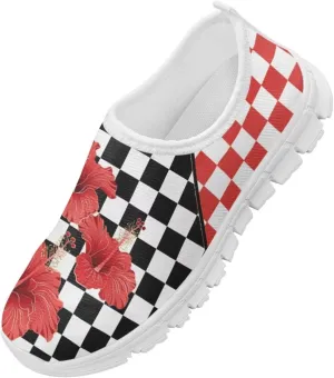 School Sneakers for Girls Boys Slip on Walking Shoes Breathable Lightweight Running Tennis Shoe