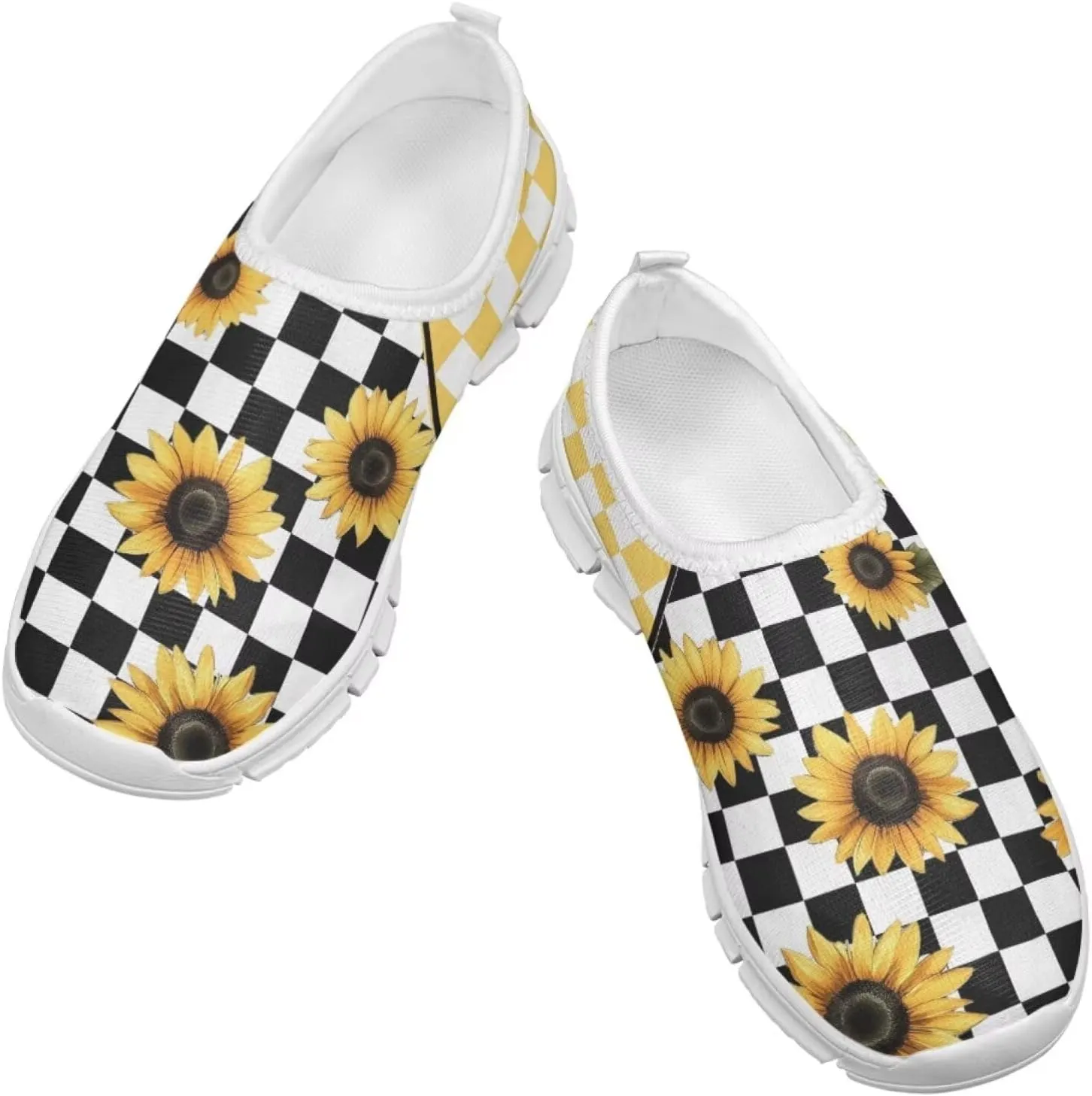 School Sneakers for Girls Boys Slip on Walking Shoes Breathable Lightweight Running Tennis Shoe