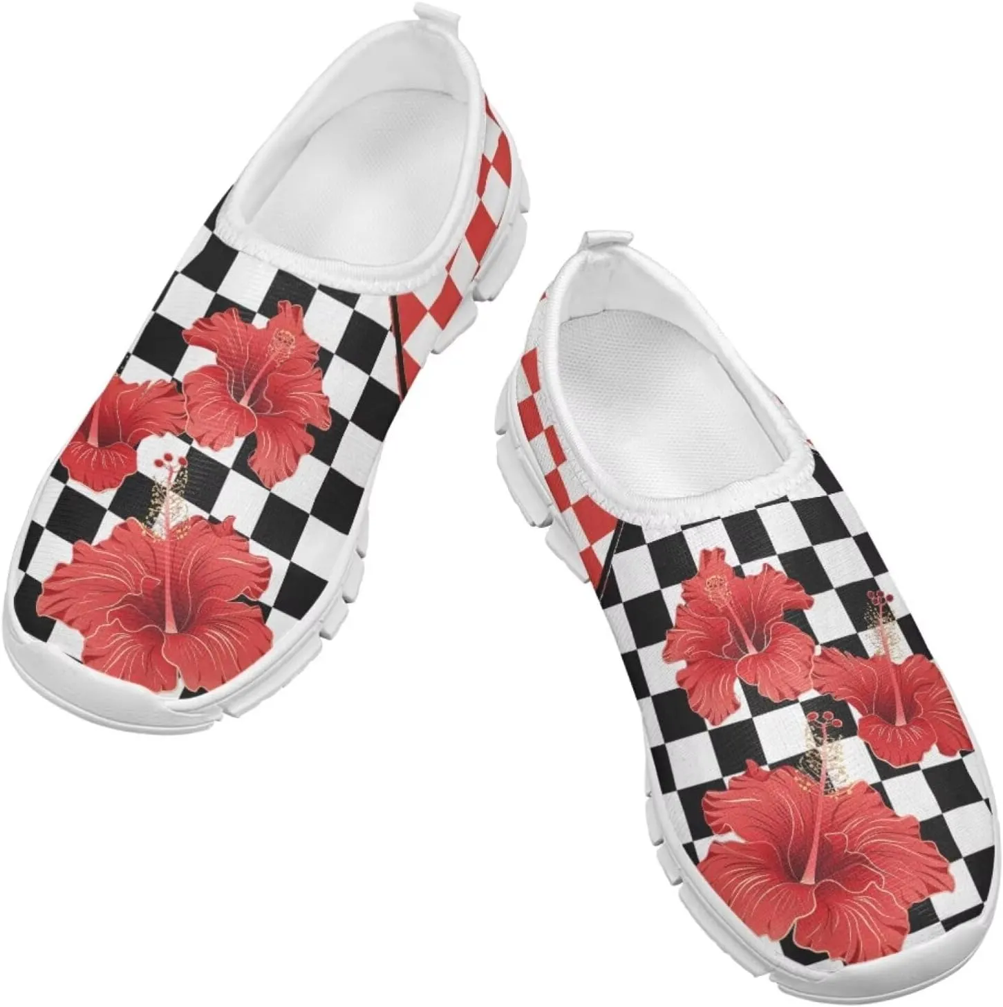 School Sneakers for Girls Boys Slip on Walking Shoes Breathable Lightweight Running Tennis Shoe