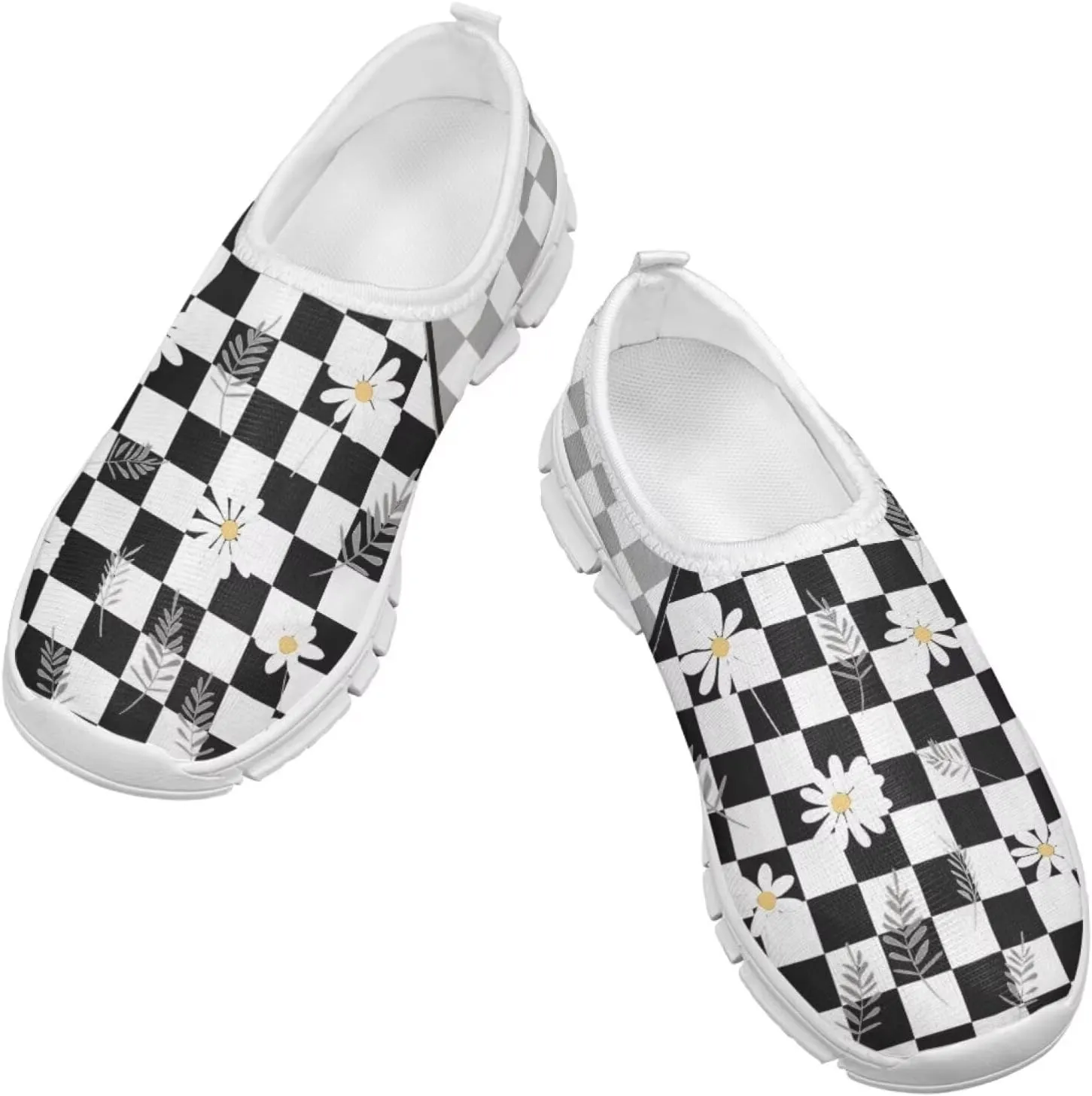 School Sneakers for Girls Boys Slip on Walking Shoes Breathable Lightweight Running Tennis Shoe