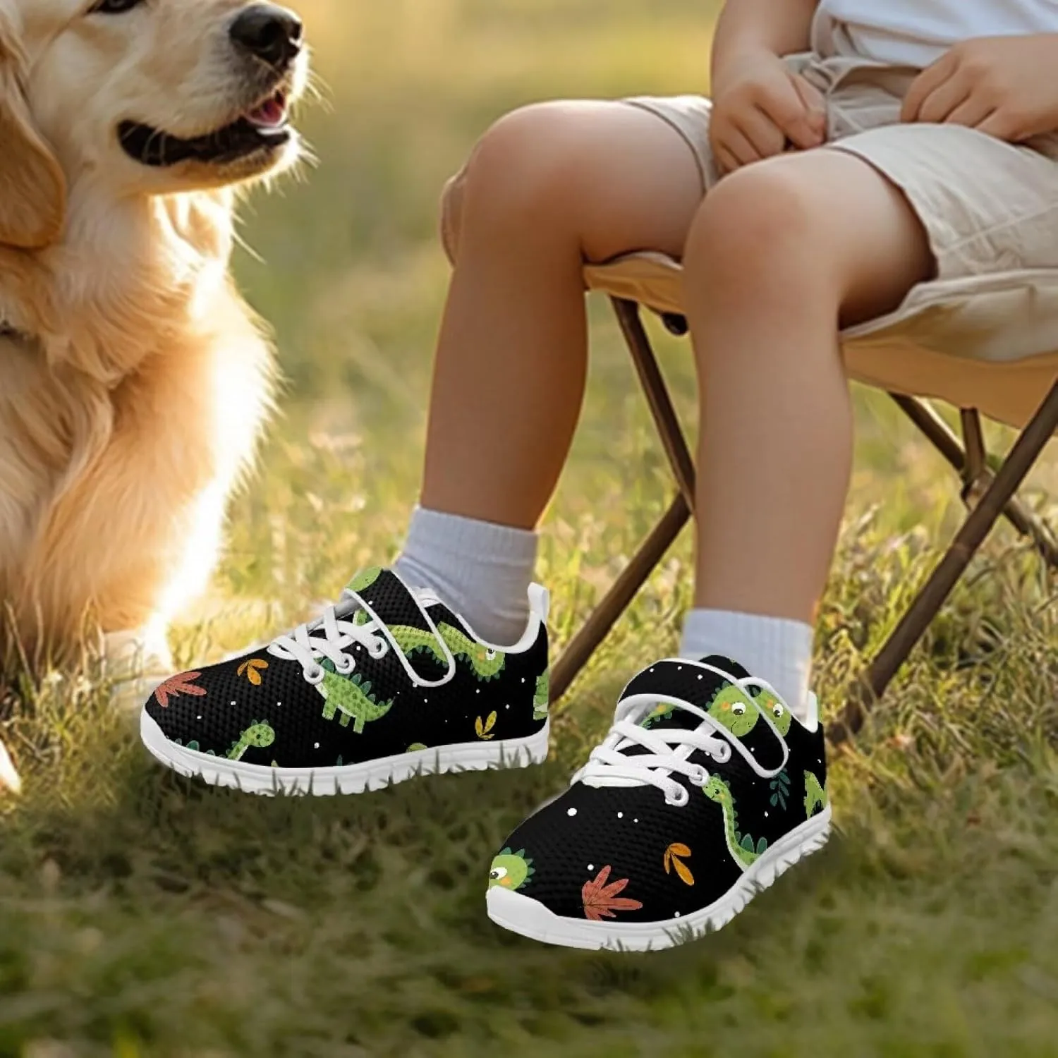 Shoes for Boys Girls Cozy Breathable Anti-Slip Running Sneaker Lightweight Hook and Loops School Athletic Tennis Sneakers for Children/Big Kids/Litter Boys Girls/Toddler