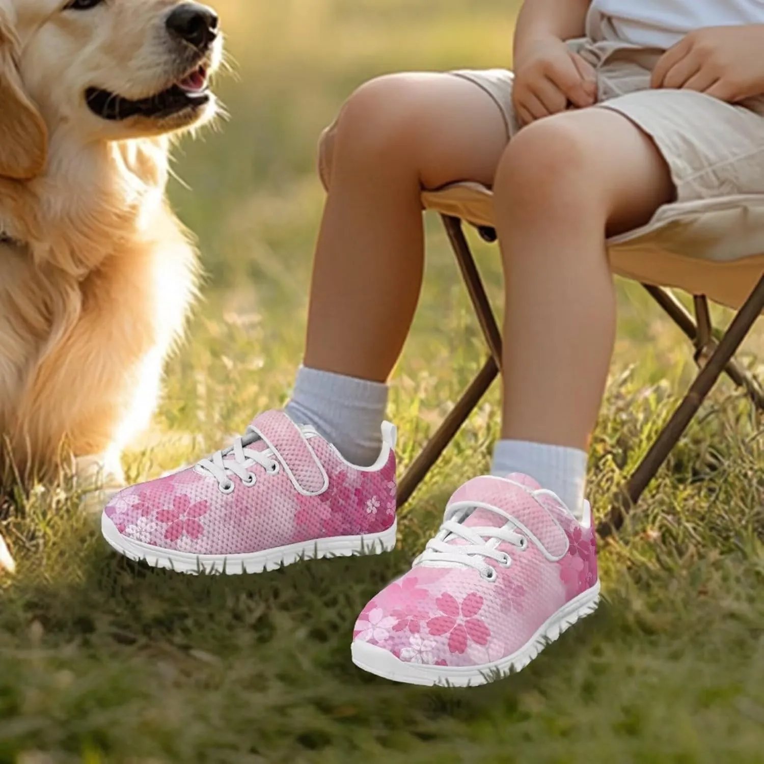 Shoes for Boys Girls Cozy Breathable Anti-Slip Running Sneaker Lightweight Hook and Loops School Athletic Tennis Sneakers for Children/Big Kids/Litter Boys Girls/Toddler