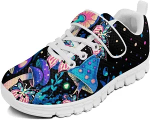 St Patrick's Day Running Shoes Plants Pattern Boys Girls Sneakers with Single Buckle Soft Lightweight Footwear for Play Casual and Everyday Use