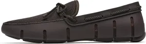 SWIMS Mens Loafers, Braided Lace Shoes for Men, Casual Beach Loafer, Comfortable Summer Shoe, Stylish Lightweight Walking Footwear, Quick Dry Breathable Eco Friendly Footbed (Brown,10)