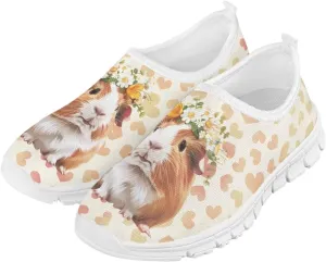 Tennis Shoes for Girls Breathable Mesh Running Shoes Lightweight Slip on Athletic Walking Shoe