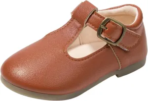Toddler Girl Mary Jane Dress Shoes School Oxford Flats for Girl Wedding Party Shoes T-Strap Toddler Dress Shoes Girls
