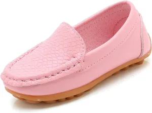 Toddler Little Kid Boys Girls Soft Slip On Loafers Dress Flat Shoes Boat Shoes Casual Shoes Slip on Shoes for Girls