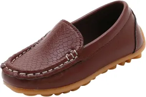 Toddler Little Kid Boys Girls Soft Slip On Loafers Dress Flat Shoes Boat Shoes Casual Shoes Slip on Shoes for Girls