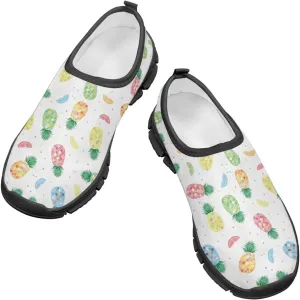 Tropical Pineapple Running Shoes Low Cut Sneakers for Girls Boys Big Kid Little Kid Children's Casual Fashion Wide Shoes