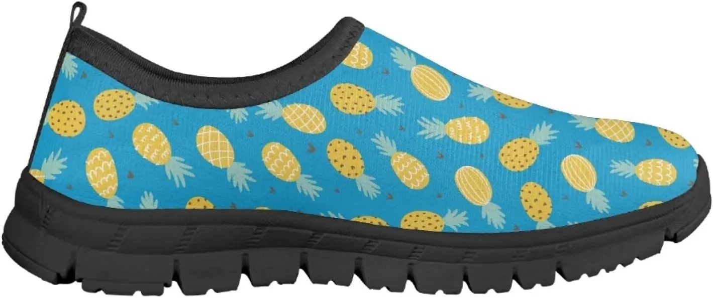 Tropical Pineapple Running Shoes Low Cut Sneakers for Girls Boys Big Kid Little Kid Children's Casual Fashion Wide Shoes