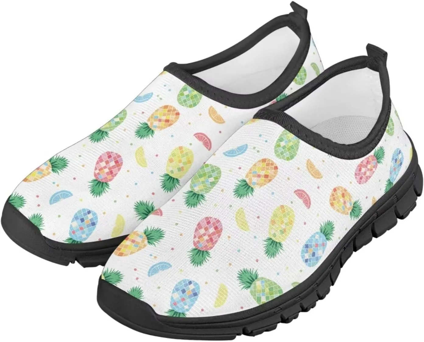 Tropical Pineapple Running Shoes Low Cut Sneakers for Girls Boys Big Kid Little Kid Children's Casual Fashion Wide Shoes