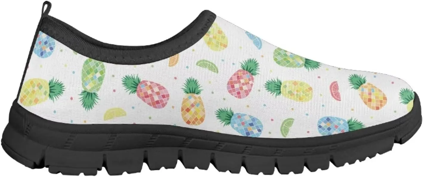 Tropical Pineapple Running Shoes Low Cut Sneakers for Girls Boys Big Kid Little Kid Children's Casual Fashion Wide Shoes