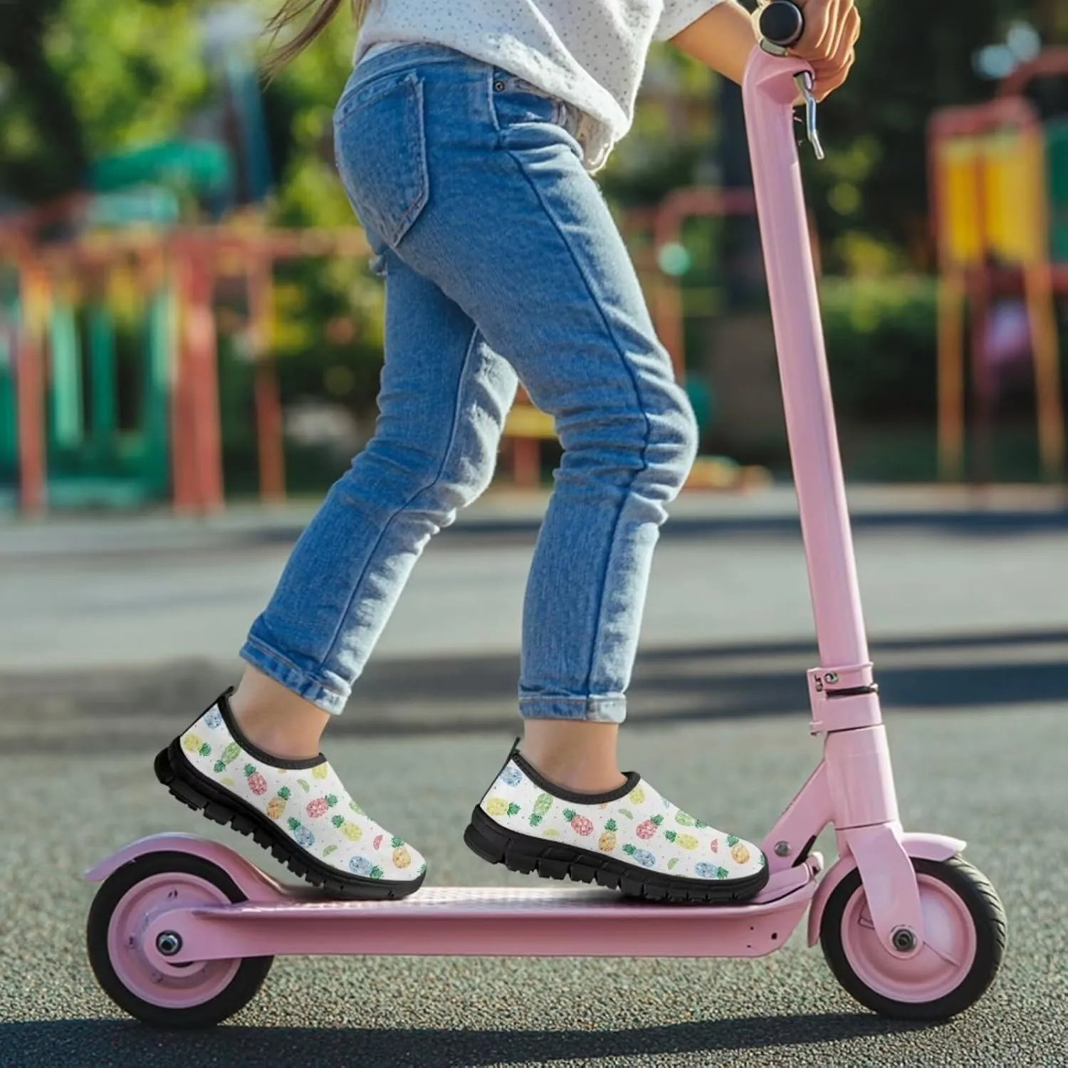 Tropical Pineapple Running Shoes Low Cut Sneakers for Girls Boys Big Kid Little Kid Children's Casual Fashion Wide Shoes