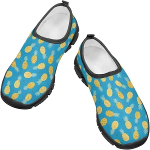 Tropical Pineapple Running Shoes Low Cut Sneakers for Girls Boys Big Kid Little Kid Children's Casual Fashion Wide Shoes