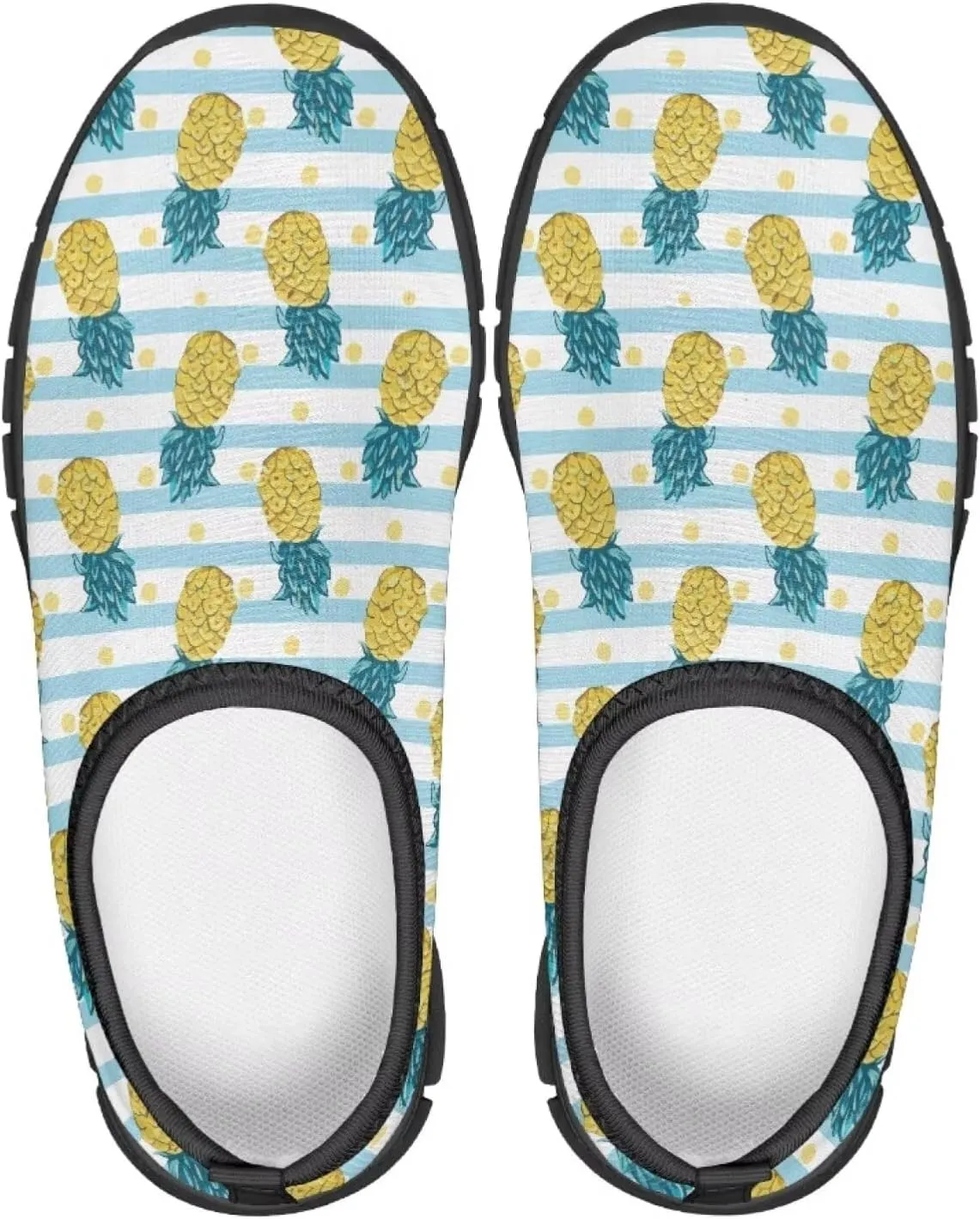 Tropical Pineapple Running Shoes LowCut Sneakers for Boys and Girls Comfortable Wide Fashion Casual Shoes