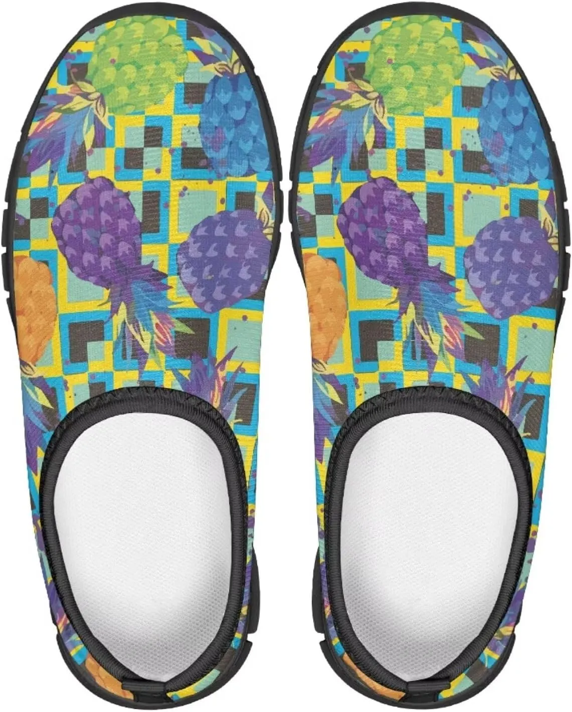 Tropical Pineapple Running Shoes LowCut Sneakers for Boys and Girls Comfortable Wide Fashion Casual Shoes