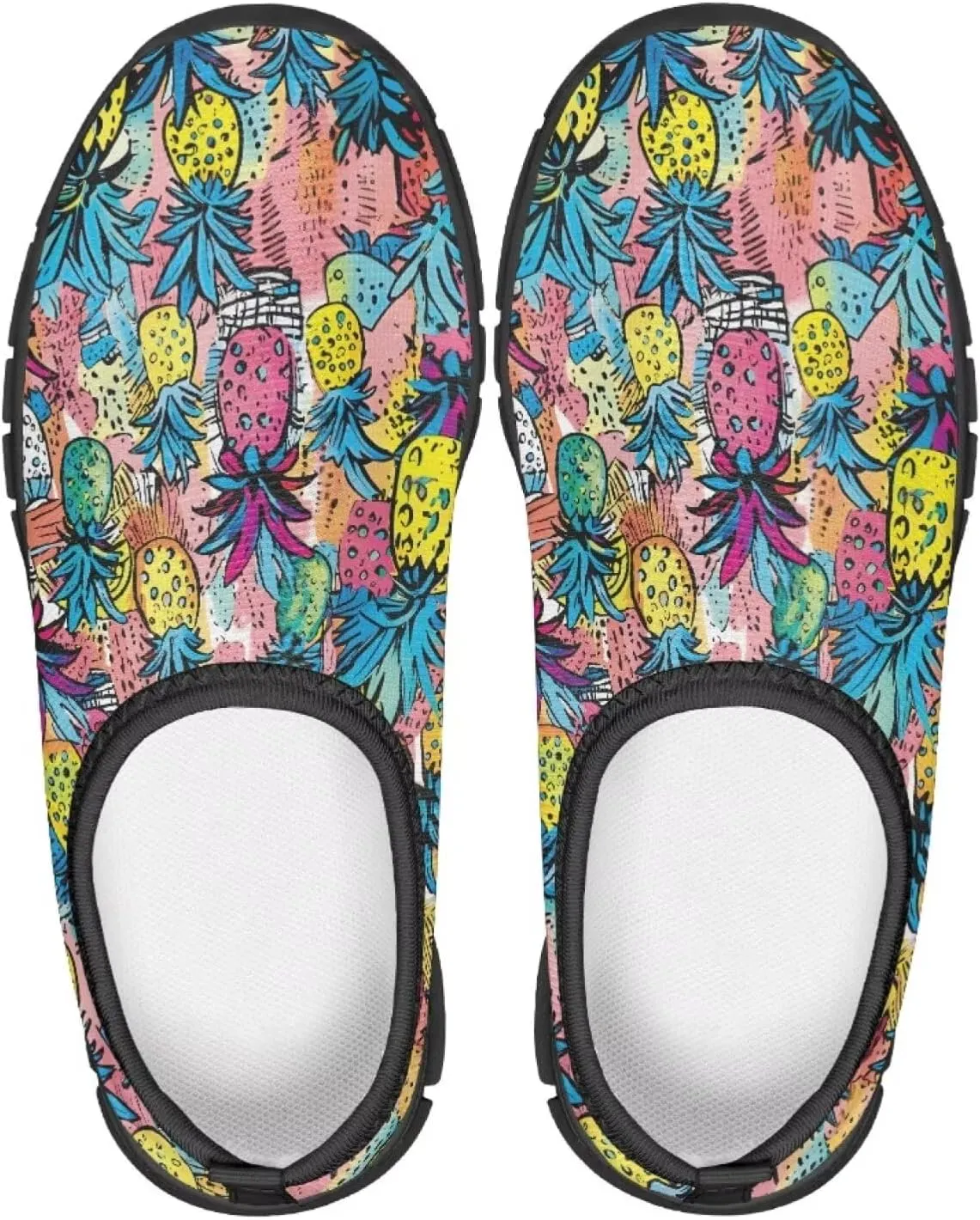 Tropical Pineapple Running Shoes LowCut Sneakers for Boys and Girls Comfortable Wide Fashion Casual Shoes