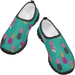 Tropical Pineapple Running Shoes LowCut Sneakers for Boys and Girls Comfortable Wide Fashion Casual Shoes