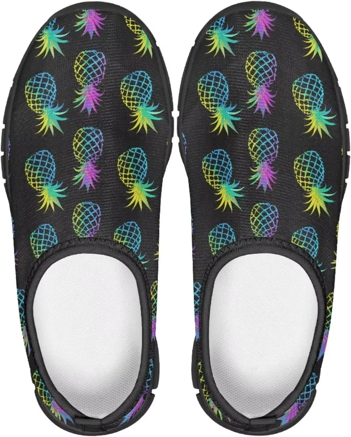 Tropical Pineapple Running Shoes LowCut Sneakers for Boys and Girls Comfortable Wide Fashion Casual Shoes