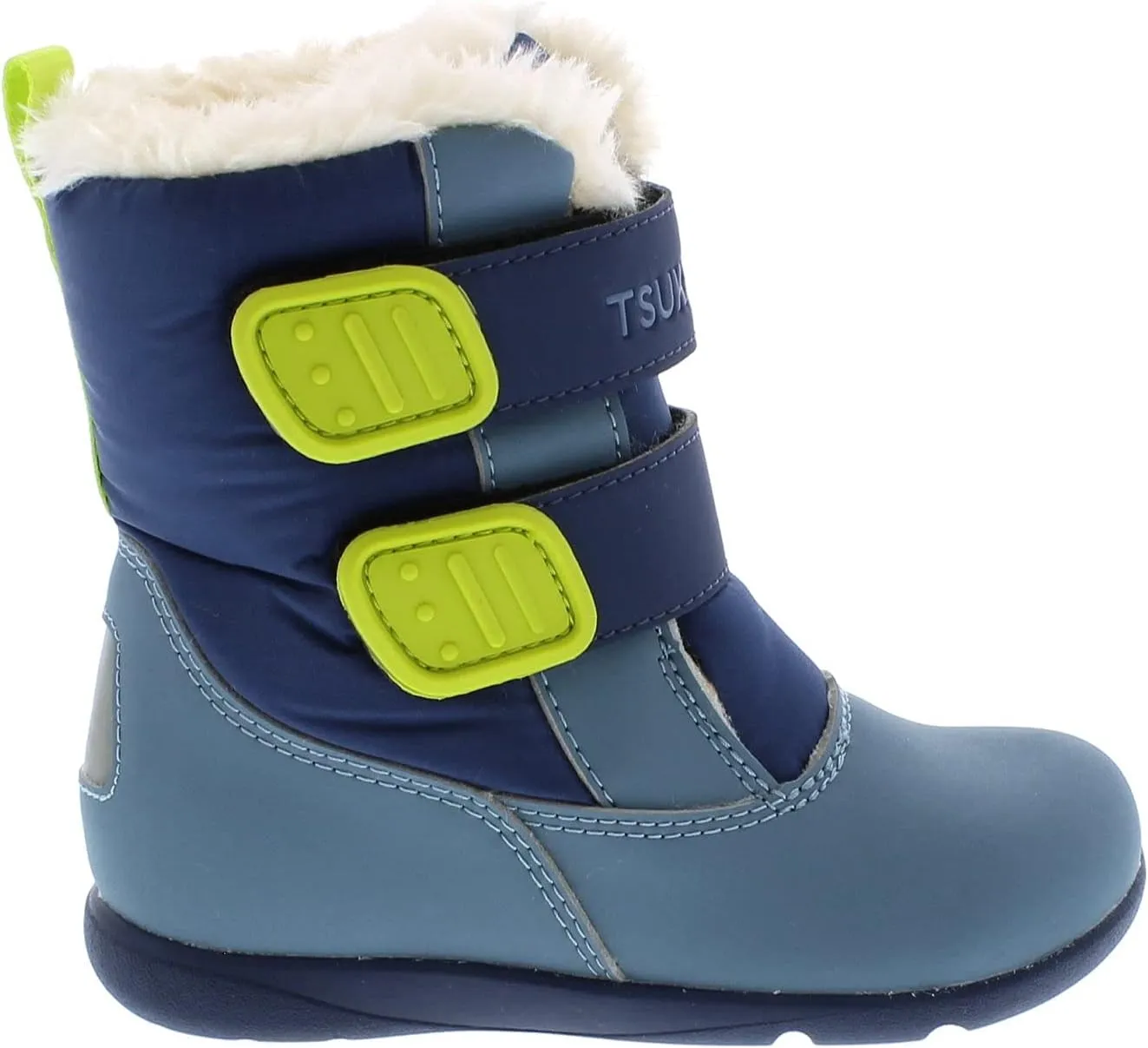 TSUKIHOSHI TEDDY Kids Snow Boots - Waterproof, Machine-Washable Kids and Toddler Rain Boots with Breathable Fuzzy Liner and Traction Outsole, Ages 1-8