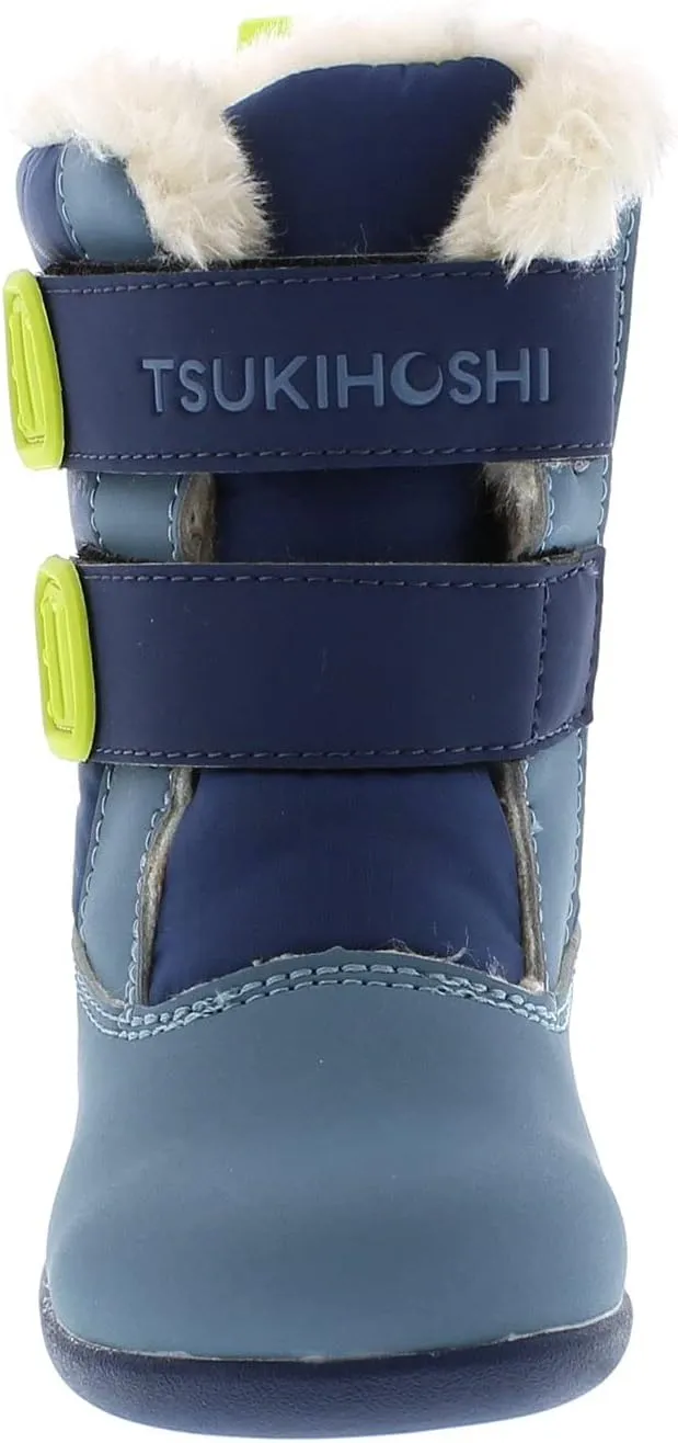 TSUKIHOSHI TEDDY Kids Snow Boots - Waterproof, Machine-Washable Kids and Toddler Rain Boots with Breathable Fuzzy Liner and Traction Outsole, Ages 1-8