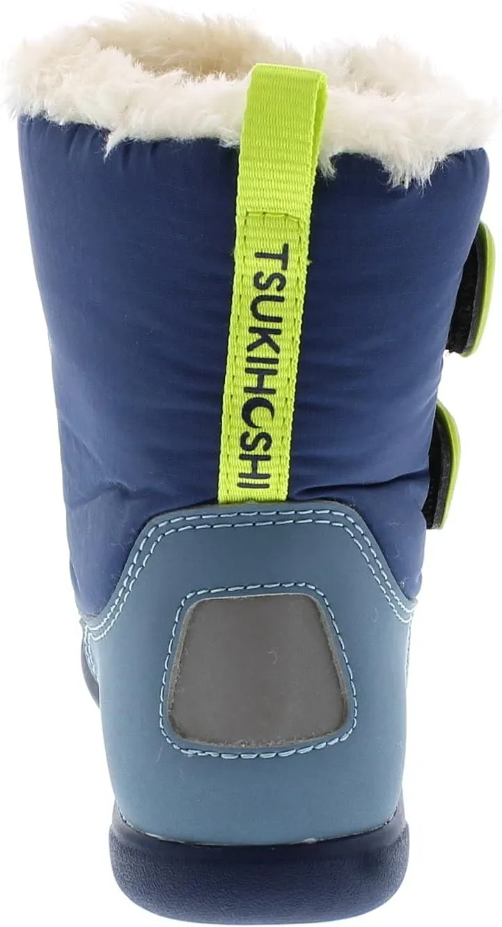 TSUKIHOSHI TEDDY Kids Snow Boots - Waterproof, Machine-Washable Kids and Toddler Rain Boots with Breathable Fuzzy Liner and Traction Outsole, Ages 1-8