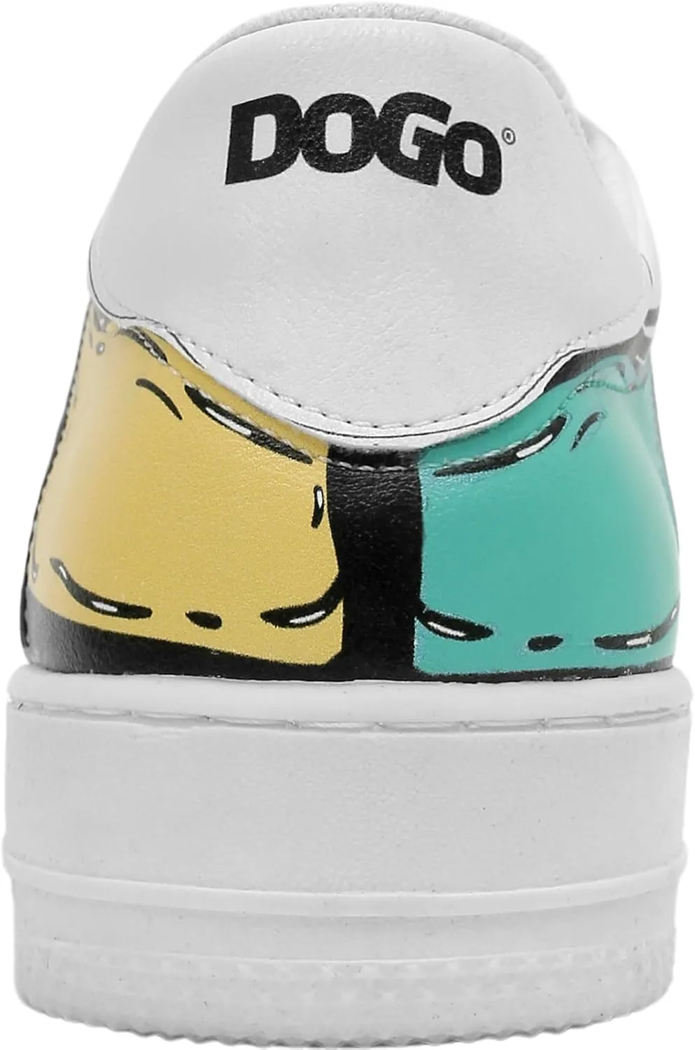 White Sneakers for Women - Handmade Women's Fashion Sneakers, Vegan Leather and Unique Design Dice Sneakers