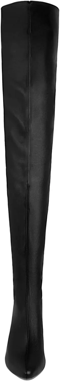 Women's Boots Club Sexy Boots Heel Boots Over The Knee Boots Winter Platform Stiletto Heel Round Toe Sexy Faux Leather Patent Leather Zipper