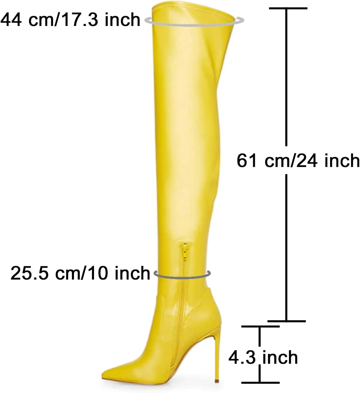 Women's Thigh High Over the Knee Boots Pointed Toe Stiletto High Heel Sock Boots