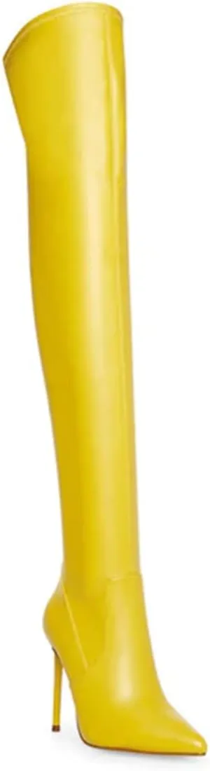 Women's Thigh High Over the Knee Boots Pointed Toe Stiletto High Heel Sock Boots