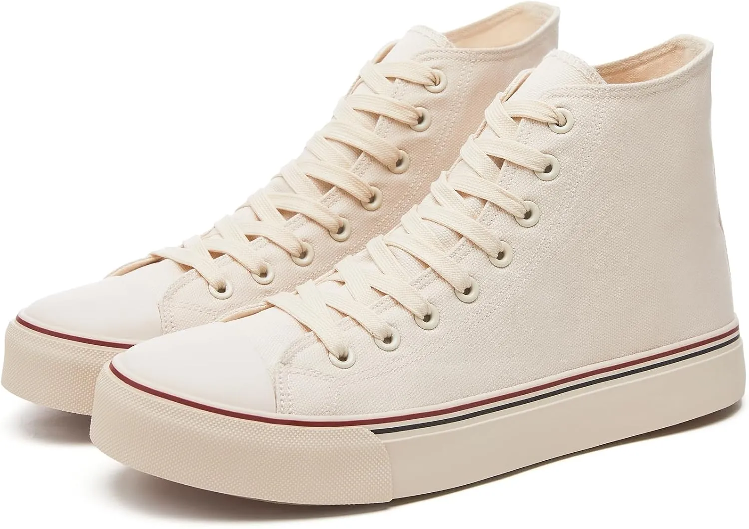 yageyan Mens High Top Canvas Sneakers Fashion Lace up Walking Shoes Casual Classic